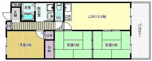ペーン・ヴィラージュ【4階】の間取り