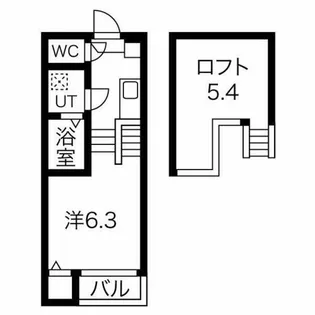 ハーモニーテラス十番Ⅱ【2階】の間取り