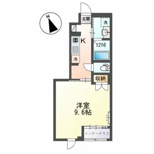 ラ・ヴィータ【1階】の間取り