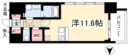 プレサンスジェネ葵【0810号室】の間取り