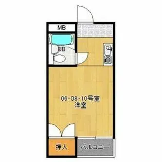 愛知県名古屋市熱田区森後町【マンション】の間取り