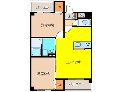 ルミエール【1階】の間取り