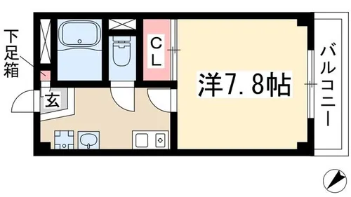 クオーレ前山【2階】の間取り
