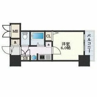 プレサンスNAGOYA桜通ビッグビート【5階】の間取り