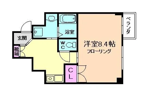 グリーンテラス豊中【2階】の間取り