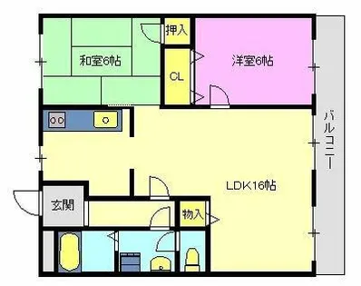 ホワイトヴィレッジ【203号室】の間取り