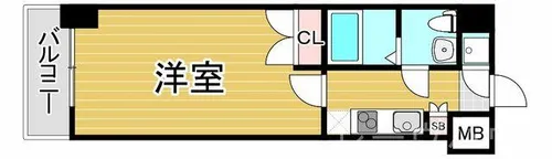 福岡県福岡市博多区千代6丁目【マンション】の間取り