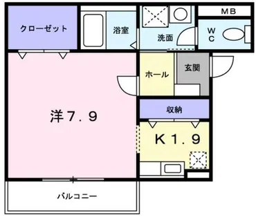 メゾングローブ【2階】の間取り
