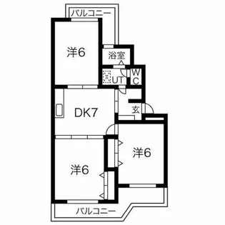 シエラ光が丘C棟【3階】の間取り