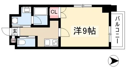 プランベイム大須駅前【5階】の間取り