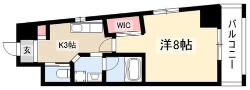 AZUR YABACHO【4A号室】の間取り