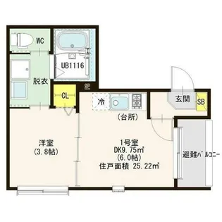 プリマ カーサⅡ【1階】の間取り