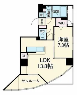 愛知県名古屋市中区金山2丁目【マンション】の間取り