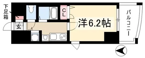 プレサンス泉シティアーク【0704号室】の間取り