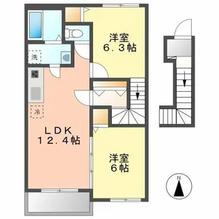 リーブルVentⅡ【2階】の間取り