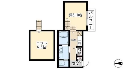 スマイルセレクト中村公園【1階】の間取り
