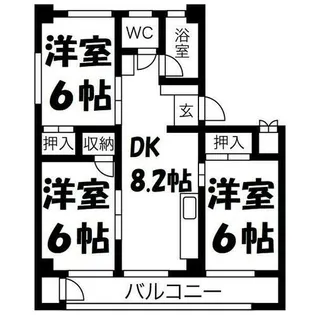 川原マンション【3階】の間取り