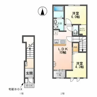 ラ・フレーズ【2階】の間取り