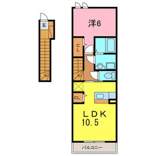 ブローテ【2階】の間取り