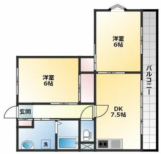 センチュリーマンション田中【3階】の間取り