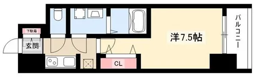 S-RESIDENCE豊国通【14階】の間取り
