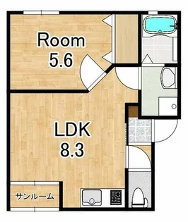 エクラス瀬田【1階】の間取り
