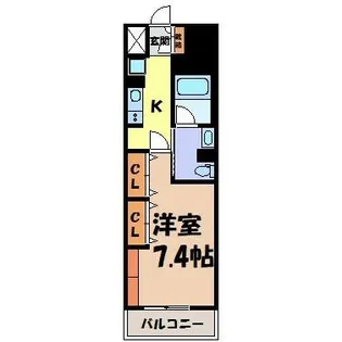 フレールコート東別院【1階】の間取り