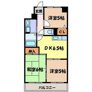エクセルハイツ尾頭橋【5階】の間取り