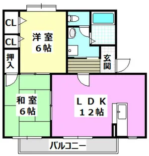 カラスキ館【101号室】の間取り