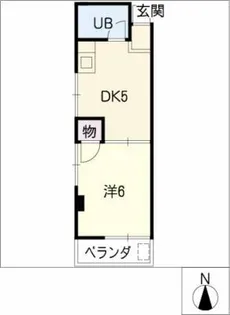 二村マンション【3階】の間取り