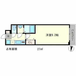 EXCEED北白川【2階】の間取り
