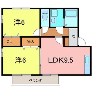 ベルクムント【2階】の間取り