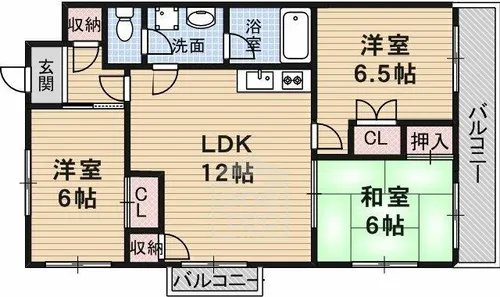 ゼンコウコーポラス5【3階】の間取り