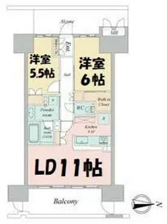 ラフィシア上前津【4階】の間取り
