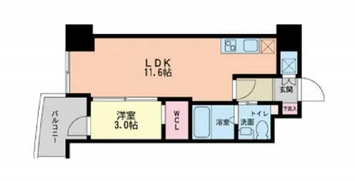セレニテ本町グランデ【9階】の間取り