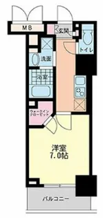 ハビテ靱センターコート【10階】の間取り