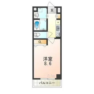 ロータス北花田【1階】の間取り