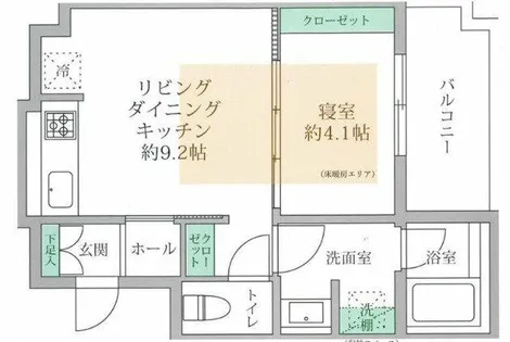 アーバネックス北堀江【8階】の間取り