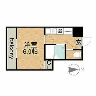 VIVIAN尾頭橋【5階】の間取り