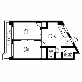 第2協和コーポ【6階】の間取り