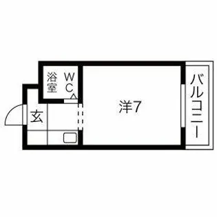 サンパレス布施【8階】の間取り