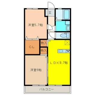 カーサリーノ【1階】の間取り