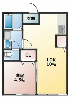 コーポ鈴森A棟【205号室】の間取り