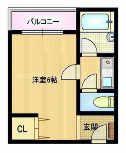 ハイツ浦野Ⅱ【3階】の間取り