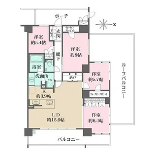 プレミスト西宮北口ザ・レジデンス【4階】の間取り