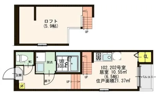 FLOURISH CLUB【1階】の間取り