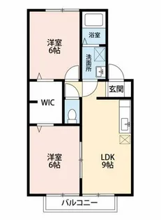 シャトレーヌA棟【1階】の間取り
