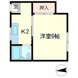 中田マンションパートII【2階】の間取り
