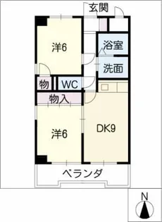 コーポあらき【3階】の間取り