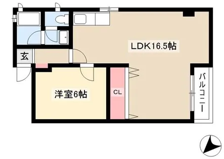 山木ハイツ【3階】の間取り